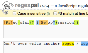 regexpal regexpal