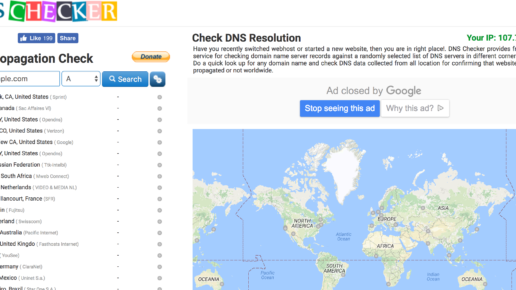 Thumbnail for DNS Checker - DNS Checker provides free dns lookup service for domain name server records against a randomly selected list of servers.